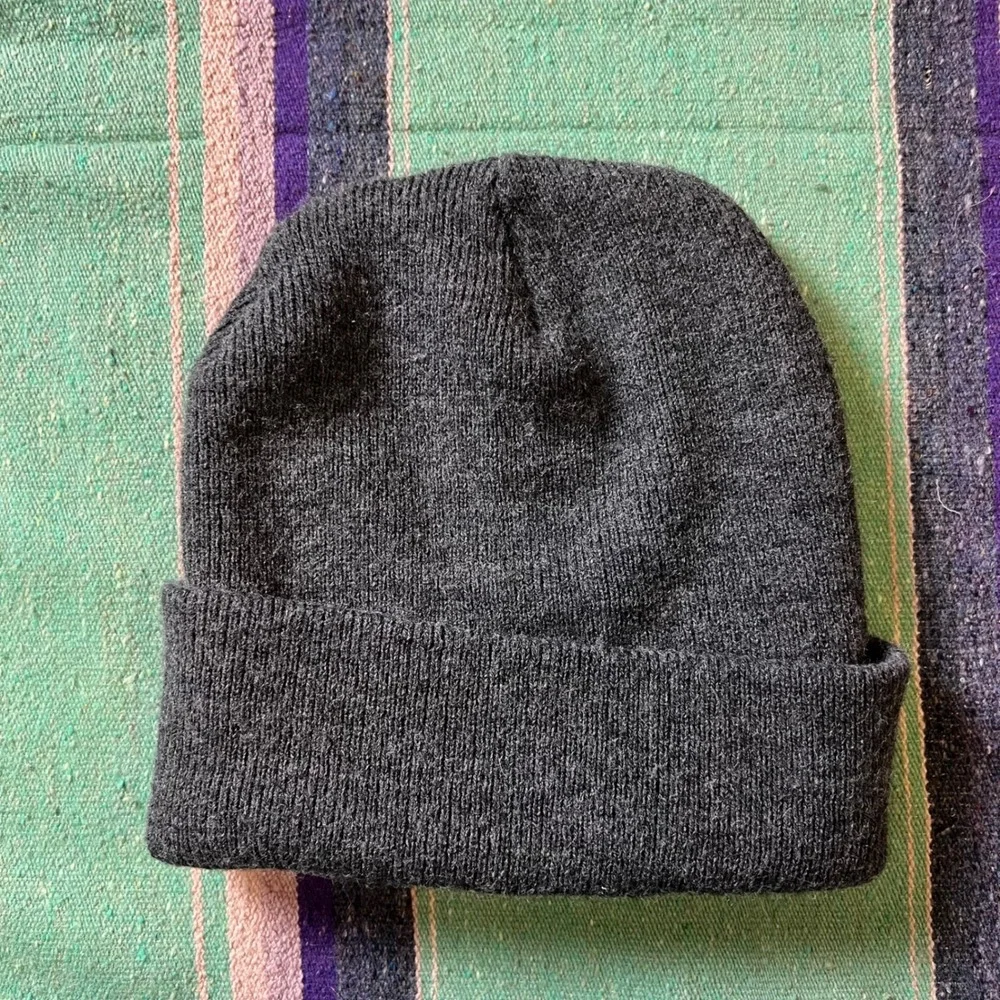 Carhartt Beanie Hat Unisex OS Charcoal Gray A18-CLH Knit Watch Cap Logo Patch